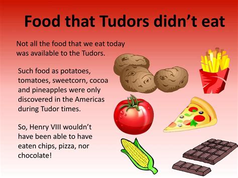 tudor food and drink facts.